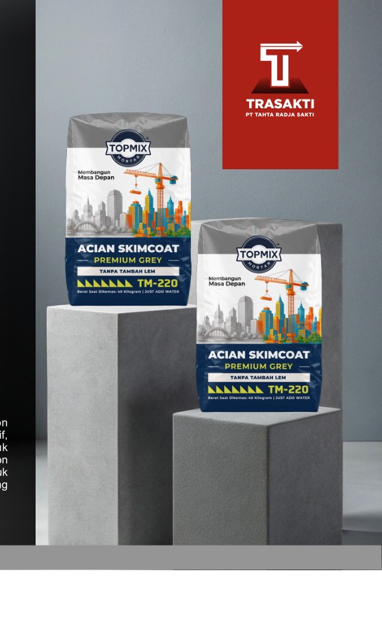 TM 220 Acian Skimcoat Abu Premium Trasakti